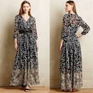 Anthropologie Moulinette Soeurs Floral Maxi Dress Size 2